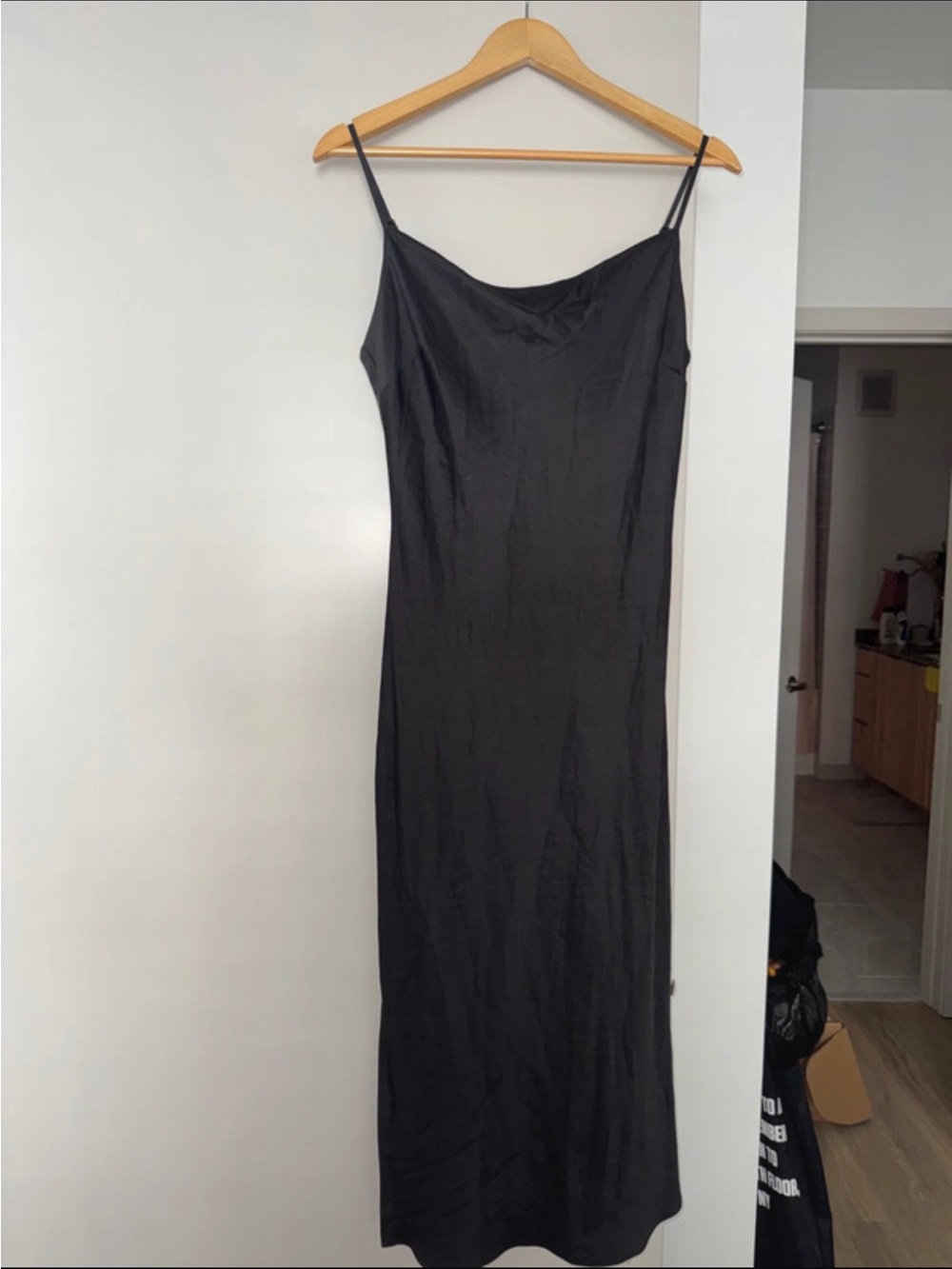 Express black slip dress
